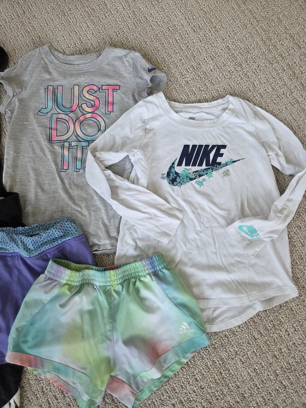 Nike, Adidas, and Under Armour Girls Athletic Clothing Lot